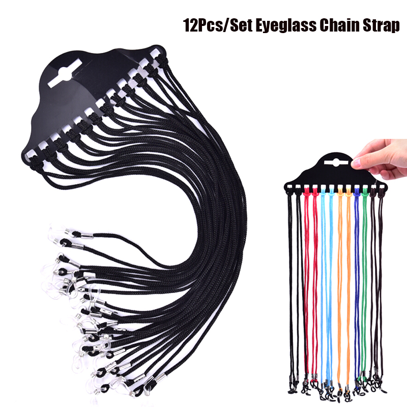 Sunglass Retainer Cord - 12/24/36個入り 多色サングラスストラップコード 眼鏡リーディンググラスチェーン メガネネックレスコード