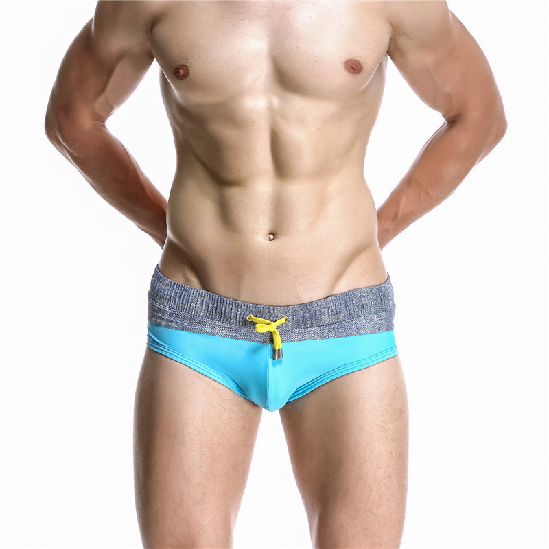 メンズカラーブロッキング水着,セクシーなローウエスト水着,ビ - Swim Trunk Quick Dry のレビューと価格