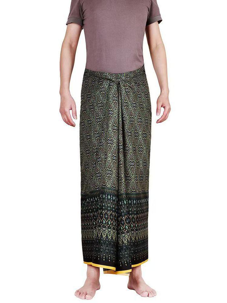 ユニセックスサロング ロンギ バティック ラップスカート 東 - Sarong Men Wrap のレビューと価格